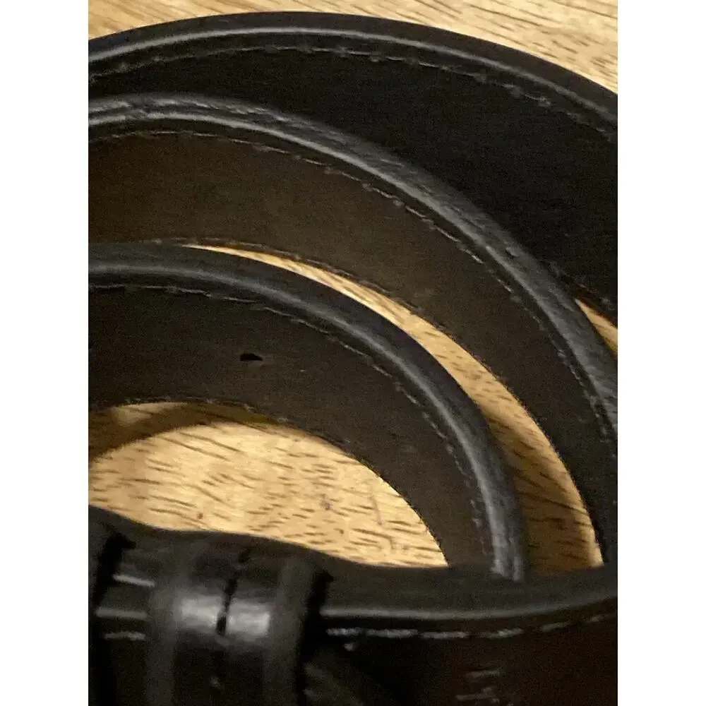 Wrangler Black Genuine Leather Work Belt - Men's Size 38‎